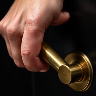 Large hand grip on lever