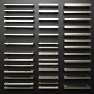 Cabinet pull, satin nickel