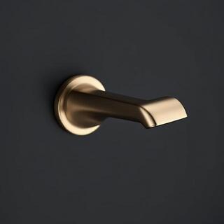 Modern lever, long silhouette, brass