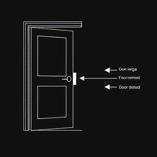 Bushed architectural hinge close-up