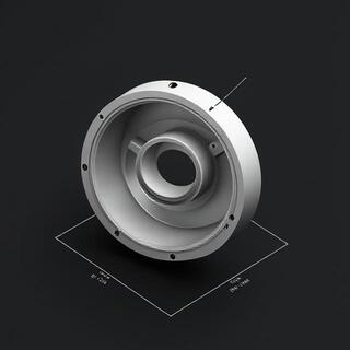 Rose tolerance ring and hidden fasteners