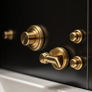 Bathroom privacy set with thumb turn