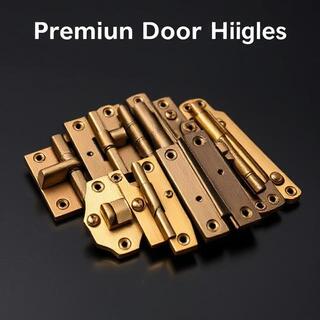 Hinge set with bushing and matching finish