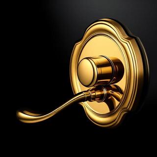 Arched rose with minimal geometry