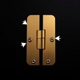 Bushed hinge with bronze pin