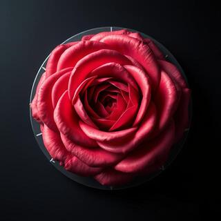 Round rose with concealed fixing