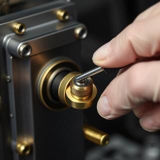 Torque wrench used to set the handle