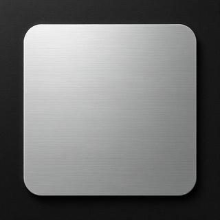 Satin nickel swatch with low glare